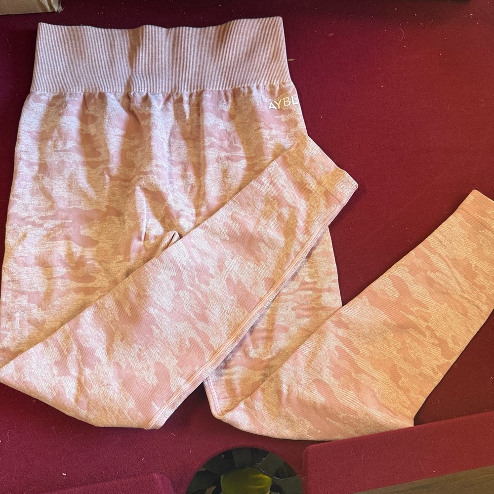 AYBL Light Pink Camo Kids Leggings
